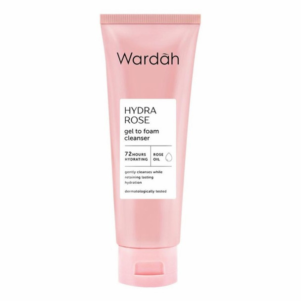 Wardah Hydra Rose Gel to Foam Cleanser, 100 ml