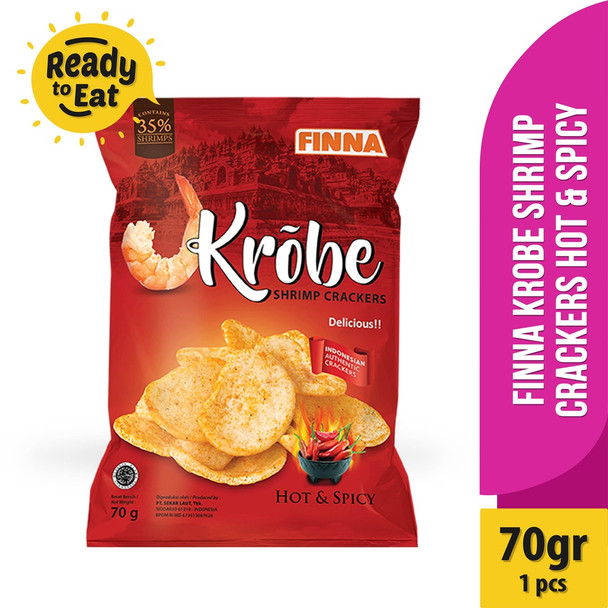 Finna Krobe Shrimp Crackers Hot & Spicy 70 gr
