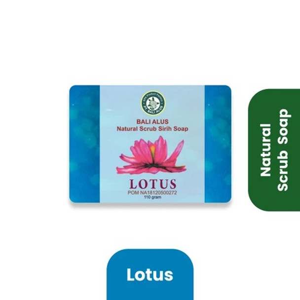 Bali Alus Soap Naural Scrub Lotus, 110 gr