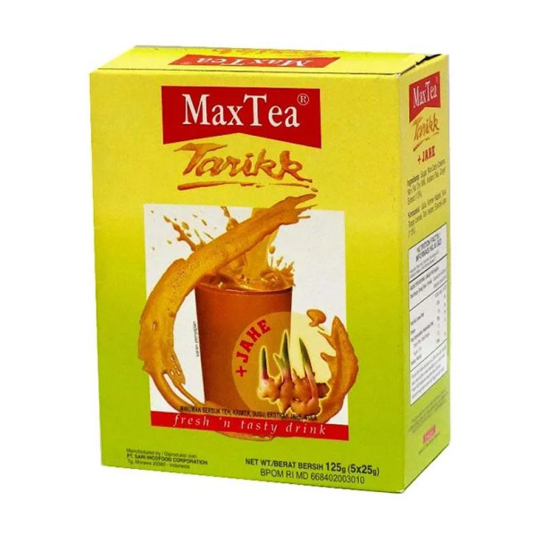 Max Tea Tarik Jahe 5-ct @25 gr