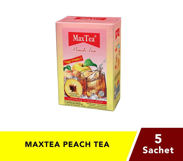 Max Tea Instant Drink Peach Tea Flavour  5-ct @23 gr