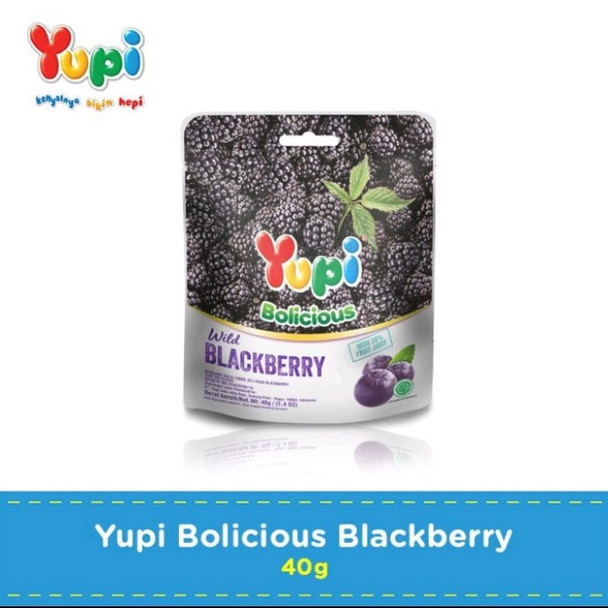 Yupi Gummy Candies Bolicious Blackberry , 40gr