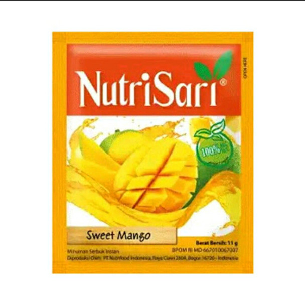 NutriSari Instant Drink Rasa Sweet Mango - Sweet Mango Flavour , 10 Sachets