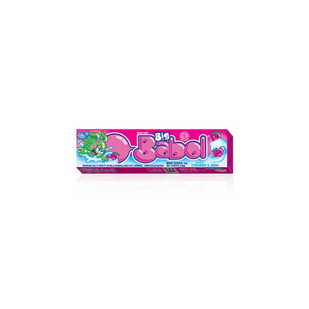 Big Babol Chewing Gum Strawberry Stick, 20g (2 Pcs)