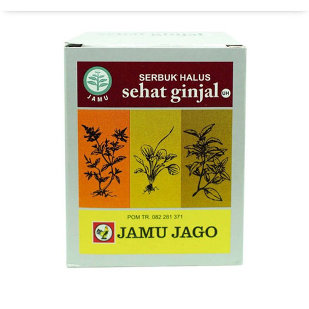 Jamu Jago Healthy Kidney Herbal Powder - Jamu Jago Sehat Ginjal Jamu Serbuk, 70gr (10 saset @7gr)