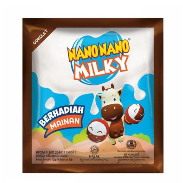 Nano Nano Candy Milky Chocolate, 12 gr (Pack of 3)