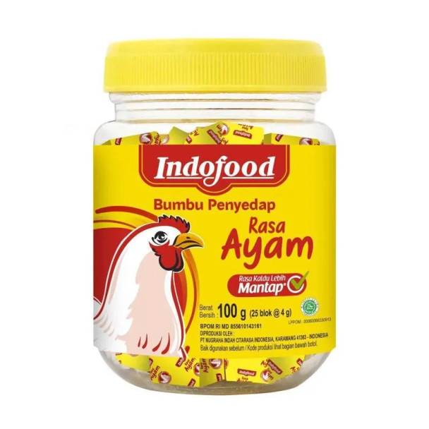 Indofood Penyedap Bumbu Ayam Jar - Indofood Penyedap Jar Chicken Seasoning, 100 gr