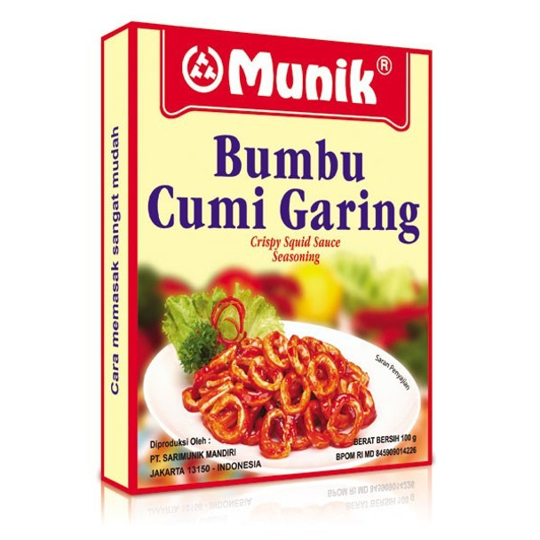 Munik Bumbu Cumi Garing- Munik Crispy Squid Seasoning, 100 gr