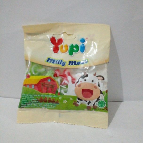 Yupi Gummy Candy Milly Moos, 45 gr (Pack of 4)