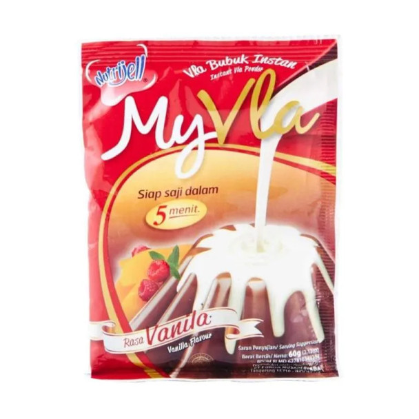 Nutrijell My Vla Instant Vla Vanilla Powder, 60 gr Nutrijell My Vla Instant Vla Vanilla Powder, 60 gr