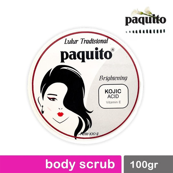 Paquito Lulur Brightening Scrub Kojic Acid, 100 gr
