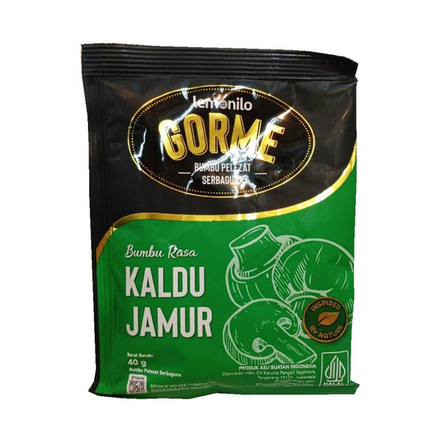 Lemonilo Gorme Bumbu Rasa Kaldu Jamur - Mushroom Broth Seasoning, 40 gr