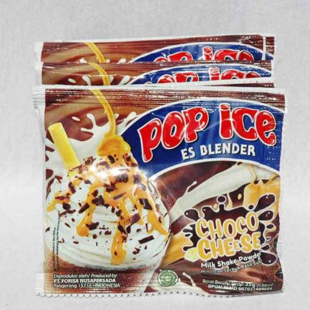 Pop Ice Milk Shake Powder - Choco Cheese Flavor, @25 grams (10 sachets)