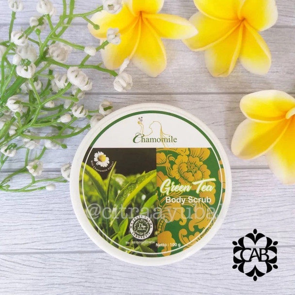 Citra Ayu Bali Chamomile Body Scrub Cream Green Tea, 100 gr