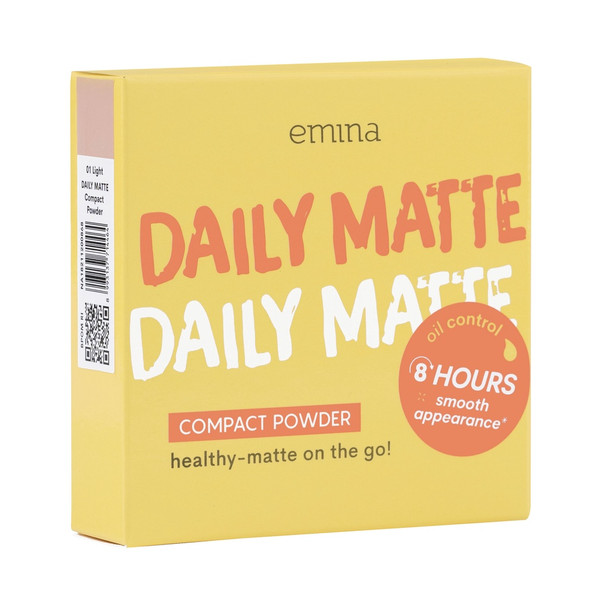 Emina Daily Matte Compact Powder 01 Light, 11gr