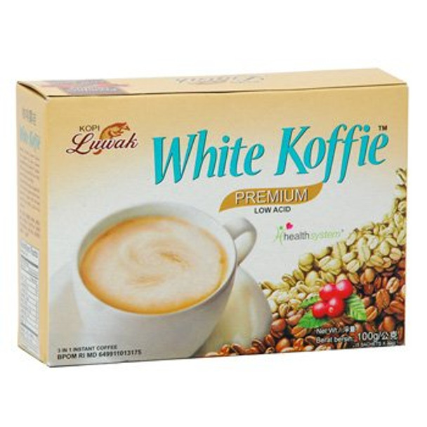 Luwak Brand White Koffie 5-ct, 100 Gram