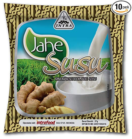 Intra Jahe Susu - Instant Ginger Tea with Milk, @26 Gram (10