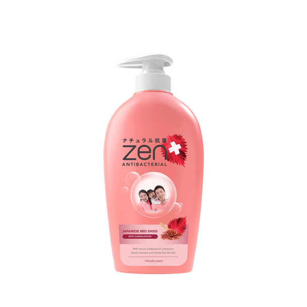 Zen Antibacterial Shiso Liquid Soap & Sandalwood Pump, 480ml