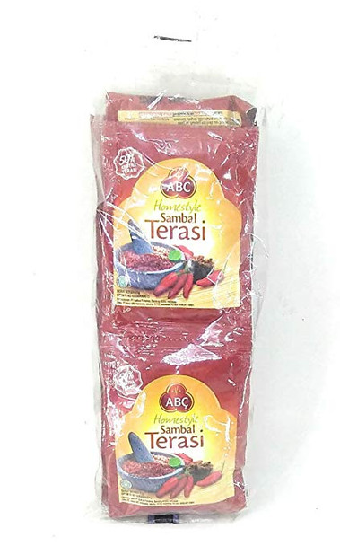 ABC Sambal Terasi - Prawn Chili Paste, 180 Gram (10 sachets @18 gram)