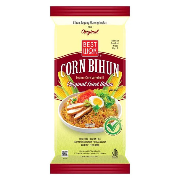Best Wok Bihun Goreng Instan Original (Original Instant Fried Vermicelli), 68gr