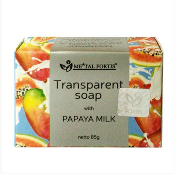 Metal Fortis Transparent Papaya Milk Bar Soap, 85gr