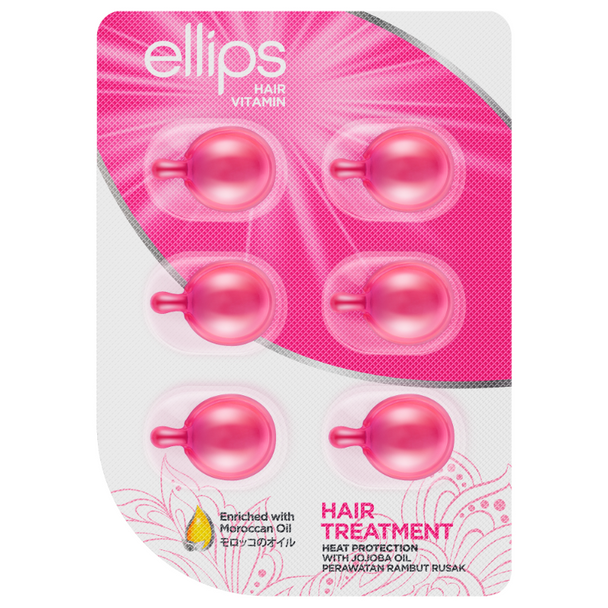Ellips Hair Vitamin (Moroccan Oil) - Hair Treatment, 6 Blister (@ 6 Capsule)
