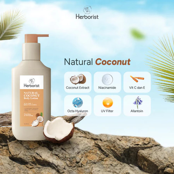 Herborist Natural Coconut Body Lotion, 200gr
