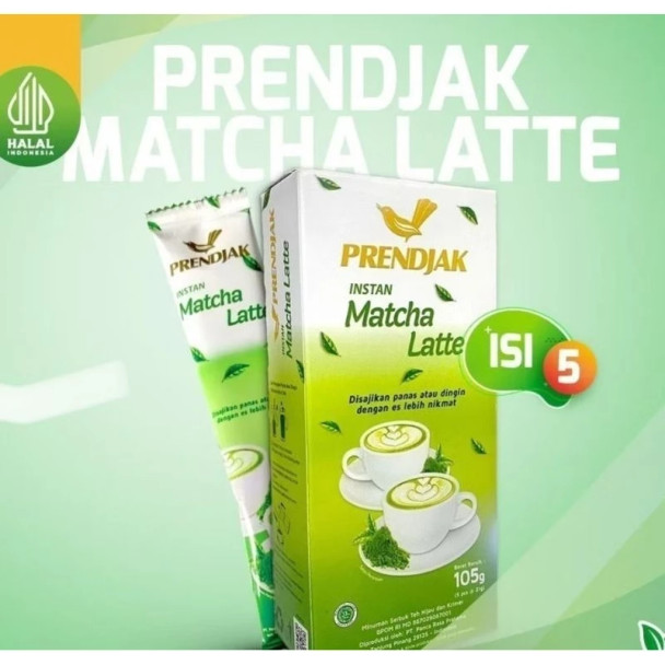 Prendjak Instant Matcha Latte Drink (5 sachets @ 21g)
