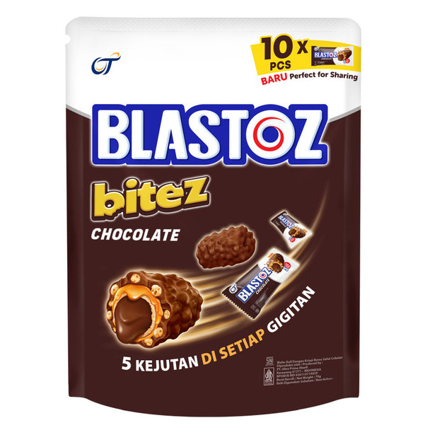 Blastoz Bitez Chocolate Pouch, 80gr