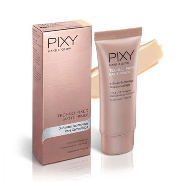 PIXY Make it Glow Techno Fixed Matte Primer 101 Fair Beige, 25ml