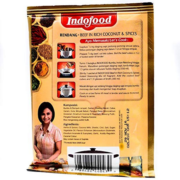 Indofood Rendang Curry Sauce, 2.1 Ounce Indofood Rendang Curry Sauce, 2.1 Ounce