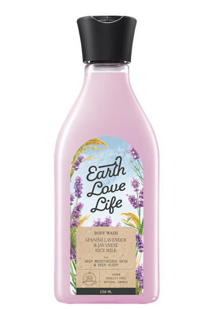 Earth Love Life Spanish Lavender & Javanese Rice Milk Body Lotion, 250ml
