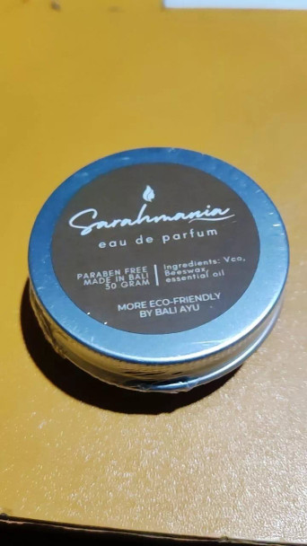 Bali ayu Nature Solid Perfume Balm Sarahmania, 30g