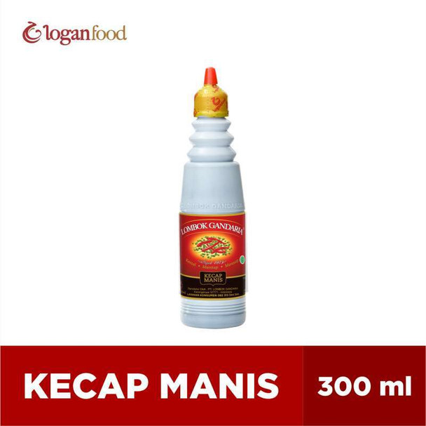 Lombok Gandaria Kecap Manis Botol HDPE (Sweet Soy Sauce), 300ml