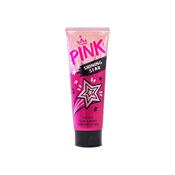 Pink Skin Shining Star Glow & Moist Perfume Body Serum, 180ml
