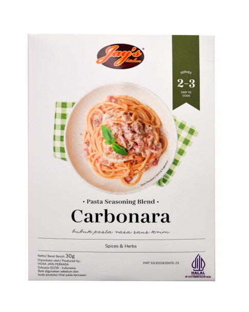 Jay's Pasta Seasoning Carbonara, 30gr