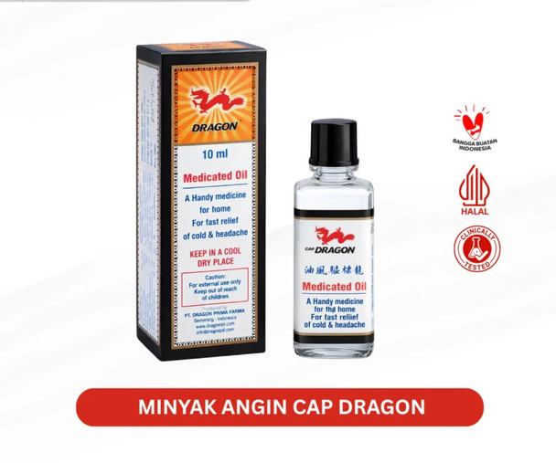 Dragon Minyak Angin - Medicated Oil,10ml