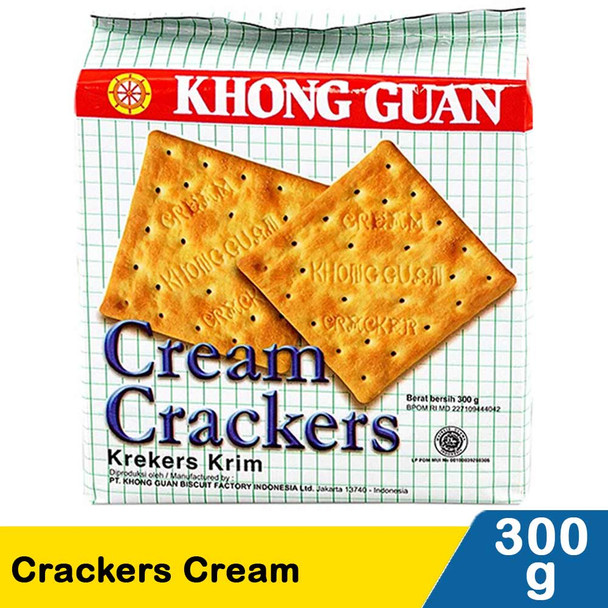 Khong Guan Crackers Cream, 300 gr
