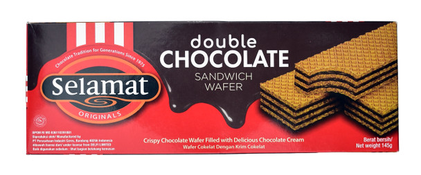 Selamat Wafer Double Chocolate, 145gr