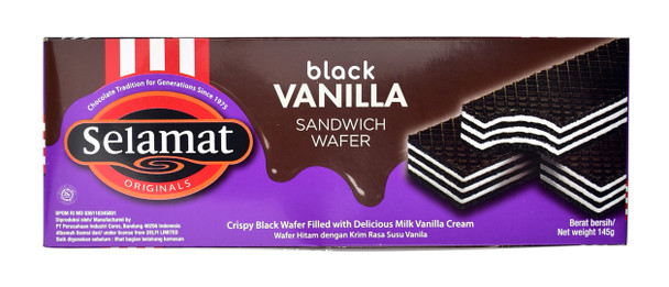 Selamat Wafer Black Vanilla, 145gr