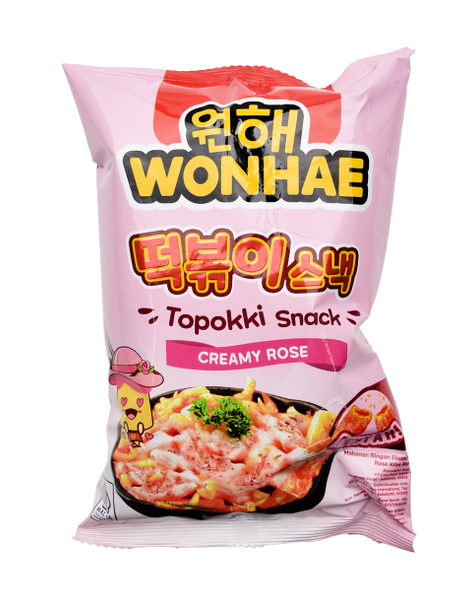 Wonhae Topokki Snack Creamy Rose, 80gr