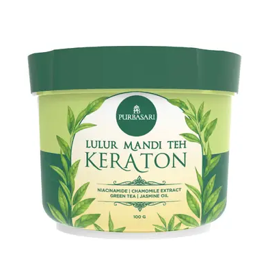 Purbasari Lulur Mandi Teh Keraton - Keraton Tea Bath Scrub, 100g