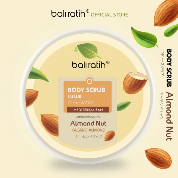 Bali Ratih Body Scrub Mediterranean Almond Nut, 200gr