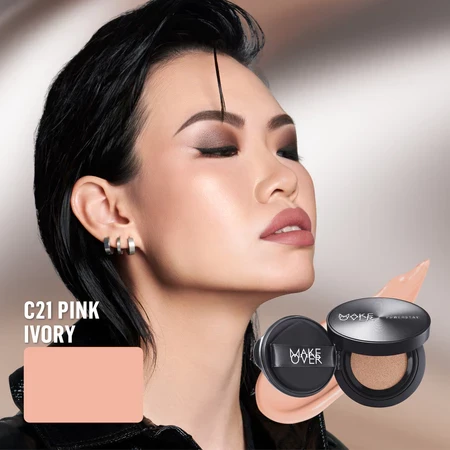 MAKE OVER Powerstay Sync Matte Cushion C21 Pink Ivory, 12gr