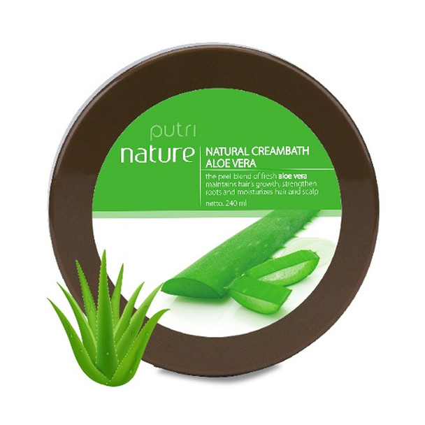 Putri Natural Creambath Aloe Vera, 240 ml