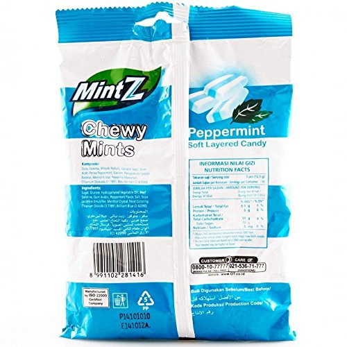 Mintz Chewy Candy Peppermint, 99 Gram - Javanese Taste