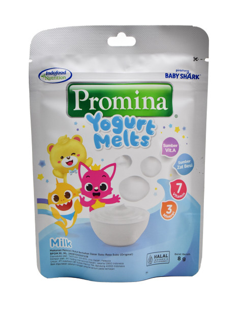 Promina Yogurt Melts Milk Flavored Baby Snack, 8gr (Pack of 3)