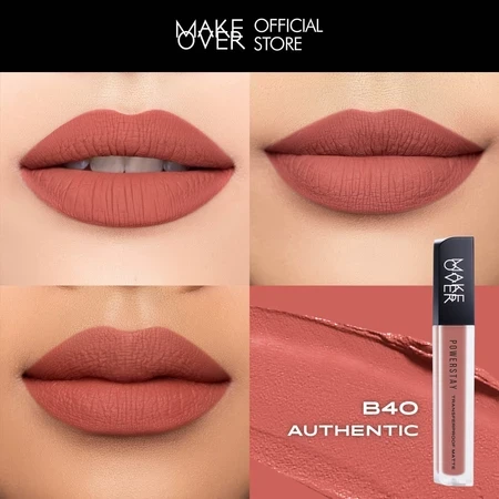 MAKE OVER Powerstay Transferproof Matte Lip Cream B40 Authentic, 4.5gr