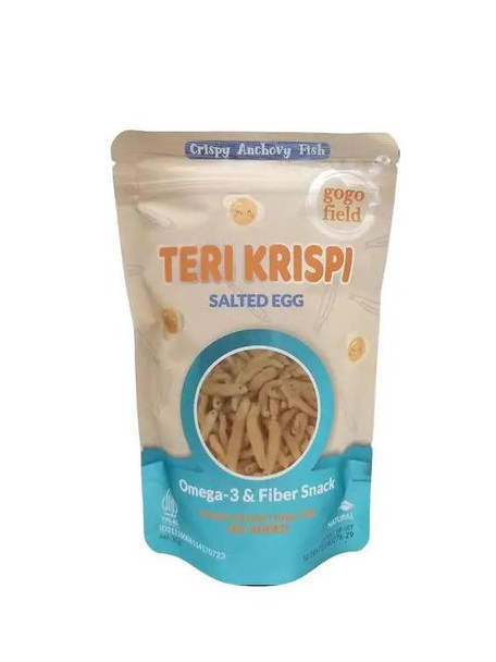 Gogofield Crispy Anchovies Non-MSG Salted Egg (Teri Krispi), 30gr