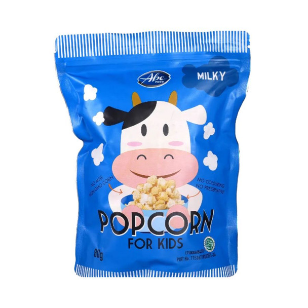 Abe Food Popcorn for Kids Milky Flavor, 80gr